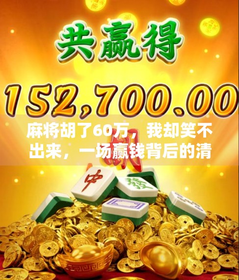 麻将胡了60万，我却笑不出来，一场赢钱背后的清醒与反思