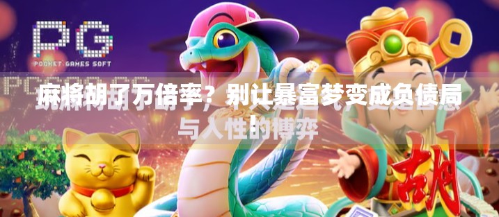 麻将胡了万倍率？别让暴富梦变成负债局！