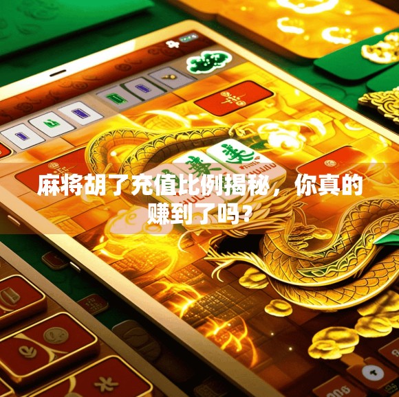 麻将胡了充值比例揭秘，你真的赚到了吗？